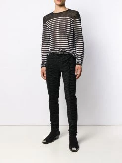Saint Laurent zebra printed skinny jeans