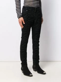 Saint Laurent zebra printed skinny jeans