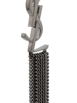 Saint Laurent Monogram chain tassel earrings