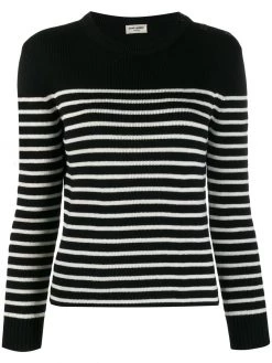 Saint Laurent striped knitted jumper