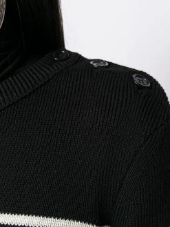 Saint Laurent striped knitted jumper