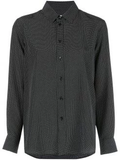 Saint Laurent polka dot silk shirt