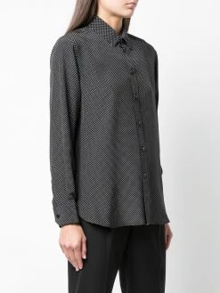 Saint Laurent polka dot silk shirt