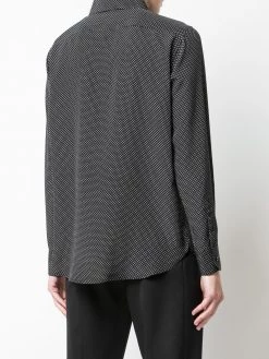 Saint Laurent polka dot silk shirt