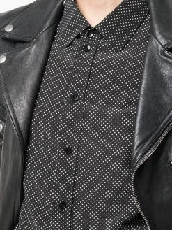 Saint Laurent polka dot silk shirt