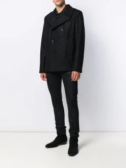 Saint Laurent boxy fit double-breasted coat