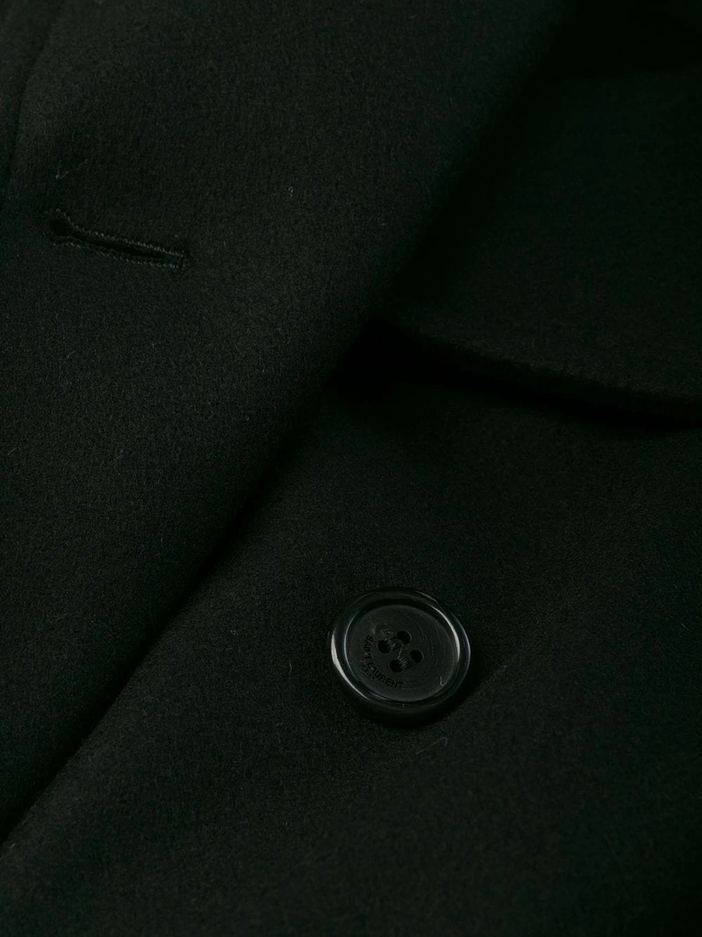 Saint Laurent boxy fit double-breasted coat