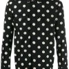 Saint Laurent slim western polka dot shirt
