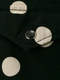 Saint Laurent slim western polka dot shirt