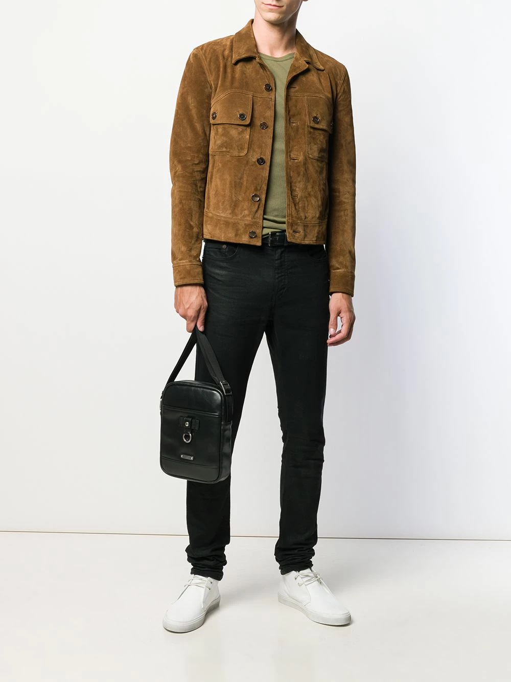 Saint Laurent long-sleeve ribbed T-shirt