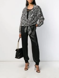 Saint Laurent scoop neck sheer T-shirt