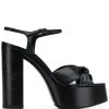 Saint Laurent knot detail 145mm platform sandals