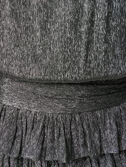 Saint Laurent ruffle trim mini dress