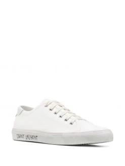 Saint Laurent Malibu distressed-effect sneakers