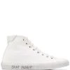 Saint Laurent distressed effect high-top sneakers