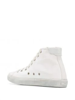 Saint Laurent distressed effect high-top sneakers