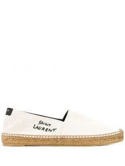 Saint Laurent logo-embroidered espadrilles