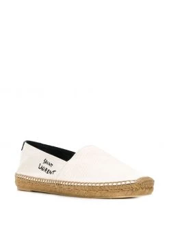 Saint Laurent logo-embroidered espadrilles