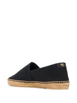 Saint Laurent embroidered logo espadrilles
