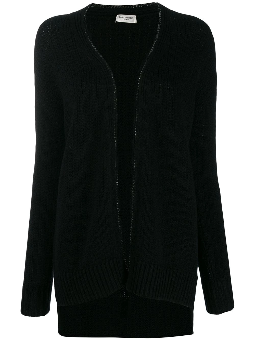Saint Laurent College chain-trim cardigan