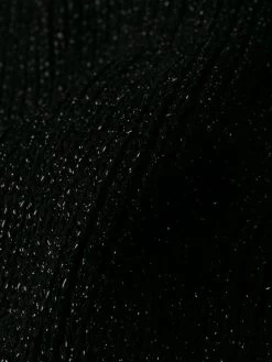 Saint Laurent metallic thread ribbed jumper