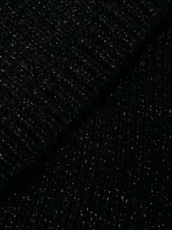 Saint Laurent metallic thread ribbed jumper