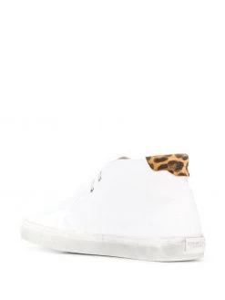 Saint Laurent Ace animal print detail sneakers