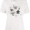 Saint Laurent graphic-print necklace T-shirt