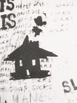 Saint Laurent graphic-print necklace T-shirt