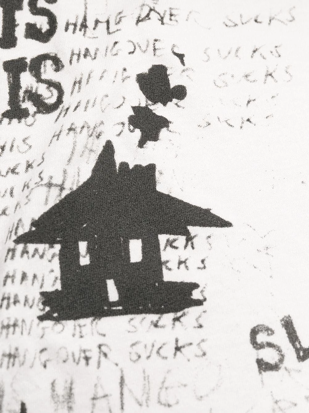 Saint Laurent graphic-print necklace T-shirt