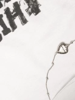Saint Laurent graphic-print necklace T-shirt