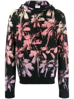 Saint Laurent palm tree print hoodie