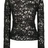 Saint Laurent sequinned crochet jumper
