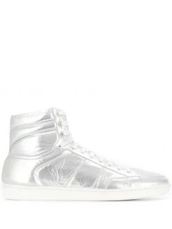 Saint Laurent padded hi-top sneakers