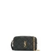 Saint Laurent Becky quilted double-zip pouch