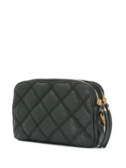 Saint Laurent Becky quilted double-zip pouch