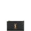 Saint Laurent Fragments Monogram zip cardholder