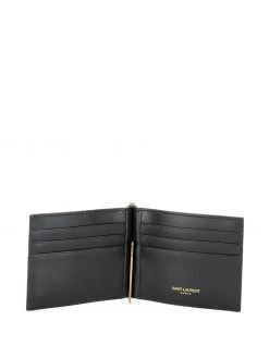 Saint Laurent Monogram money clip wallet