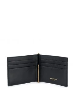 Saint Laurent logo plaque wallet