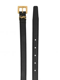 Saint Laurent monogram leather belt