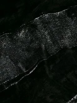 Saint Laurent distressed velvet-stripe tank top