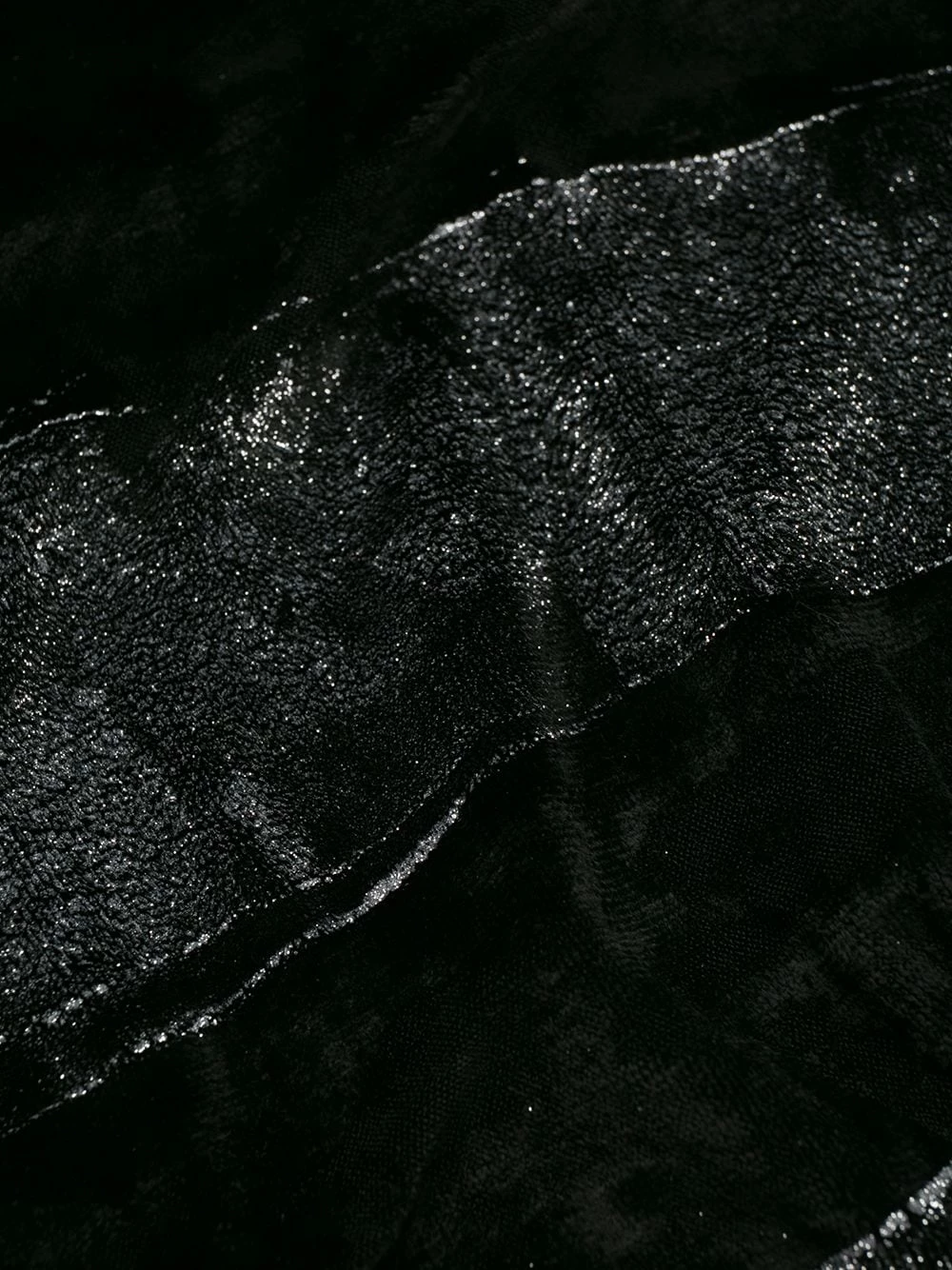 Saint Laurent distressed velvet-stripe tank top