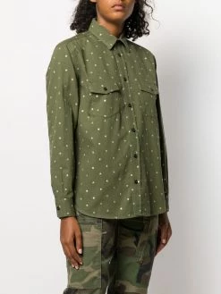 Saint Laurent star flap pockets shirt