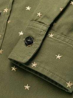 Saint Laurent star flap pockets shirt