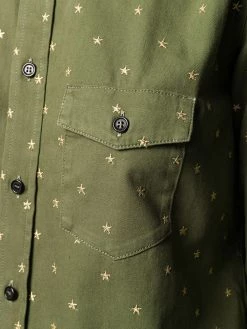 Saint Laurent star flap pockets shirt