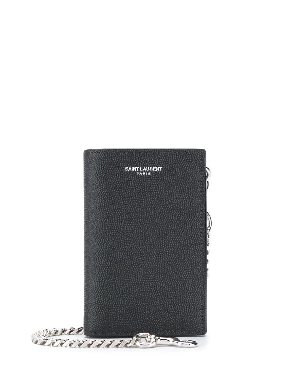 Saint Laurent embossed logo chain wallet
