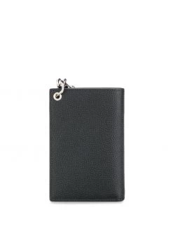 Saint Laurent embossed logo chain wallet