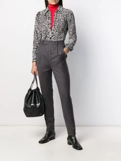 Saint Laurent high-waisted tapered trousers