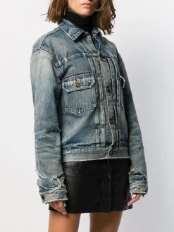 Saint Laurent distressed denim jacket