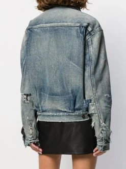 Saint Laurent distressed denim jacket